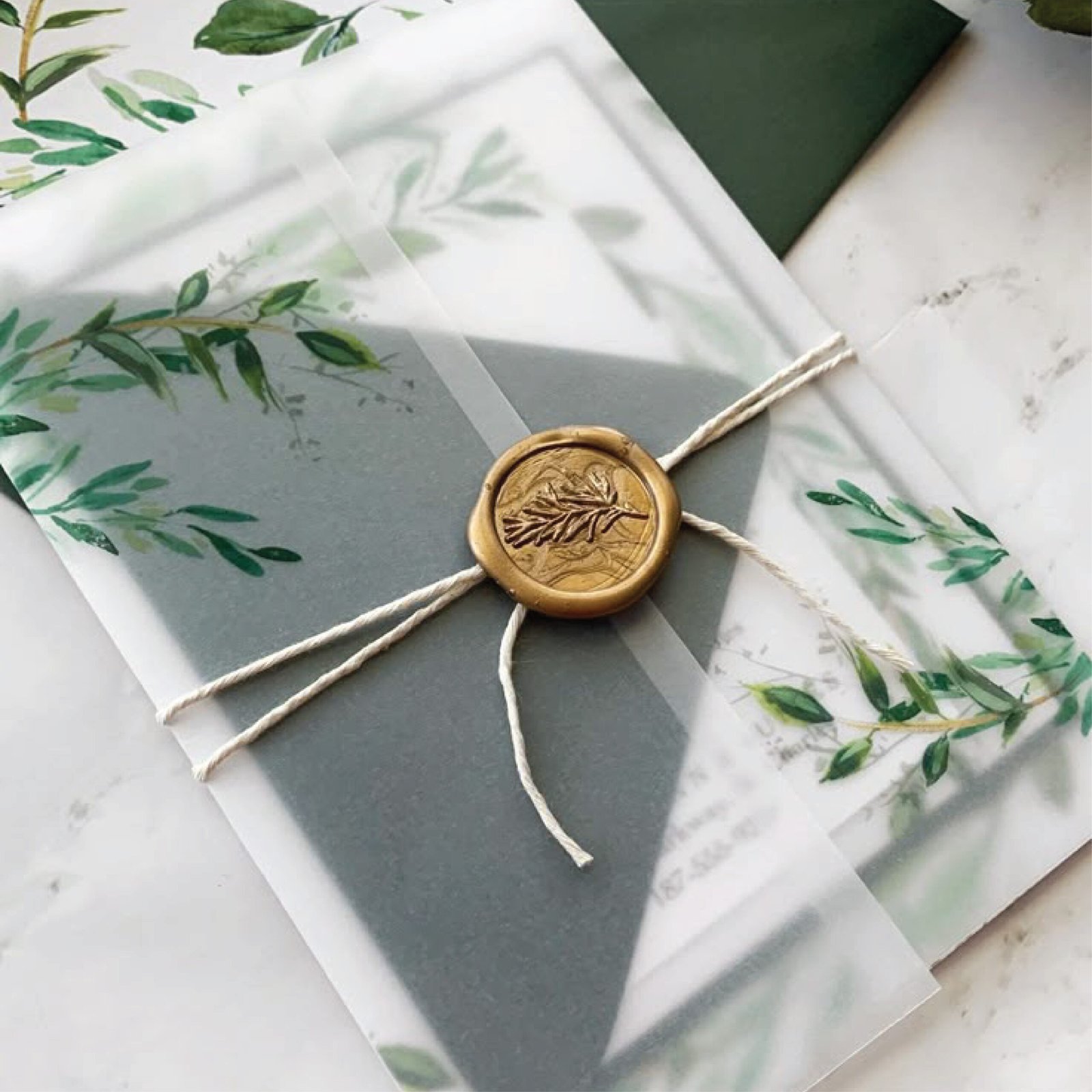 Square wax stamp Dubai