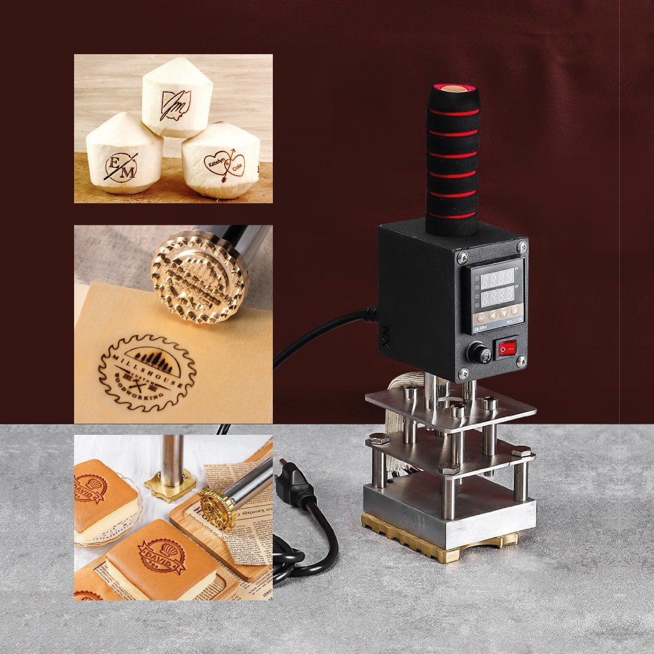 Electric heat stamp up to 400°F