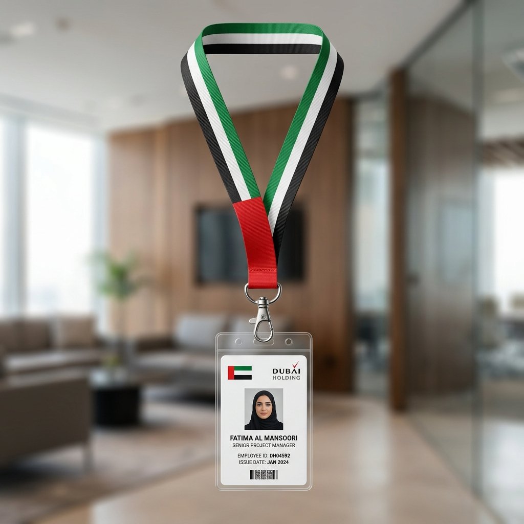 UAE Flag Lanyards and ID Card Holders